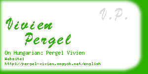 vivien pergel business card